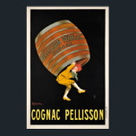 French Cognac Ads Art Deco Vintage Poster<br><div class="desc">REPRO. print of an advertising (ads) poster designed by Cappiello for French Cognac Pellisson Père & Co, circa 1907. Digitally refurbished to bring out the original colours, even better and fix as many imperfections as possible. This art piece would look great when framed in the home, office, bar, cafe, pub...</div>