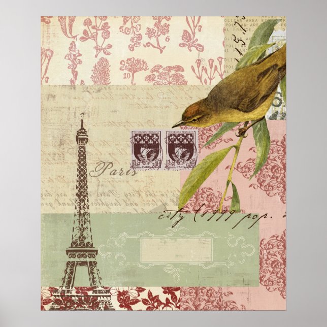 French Collage Poster (Front)