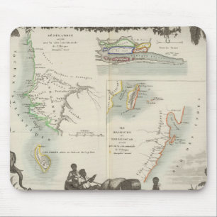 French Colonies in Africa Mouse Mat