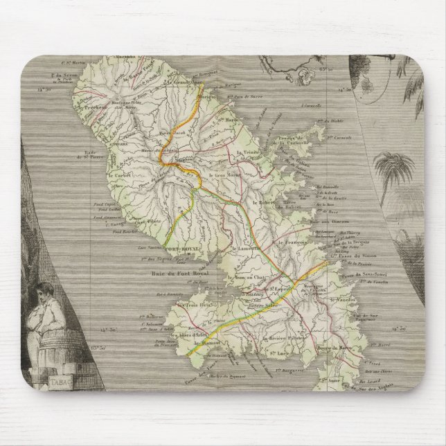 French Colonies Martinique Mouse Mat (Front)