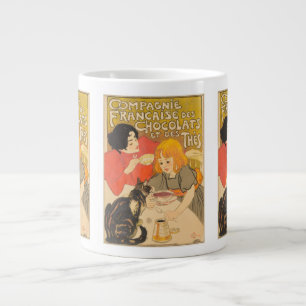 French Company of Chocolates and Teas, Art Nouveau Large Coffee Mug