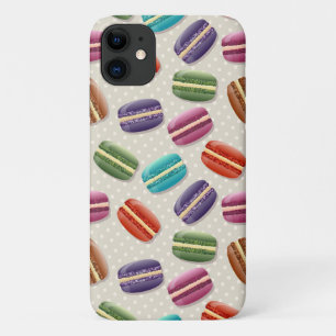 French Cookies, Macarons, Macaron Cookies, Dots iPhone 11 Case
