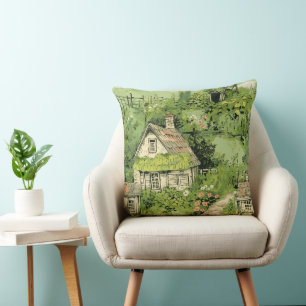 French Cottage Green Oasis Cushion