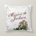 French Country Antique Farmhouse Cushion<br><div class="desc">Perfect for couches,  lounges and beds,  this customisable and French country inspired pillow is perfect for you or the francophile in your life. Add to your country or farmhouse decor with this elegant and lovely (and personalised!) throw.</div>