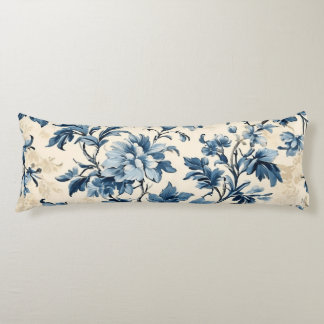 French Country Blue Toile Body Cushion