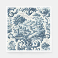 French Country Blue Toile