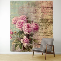 French country chic,shabby chic, pink roses, flora