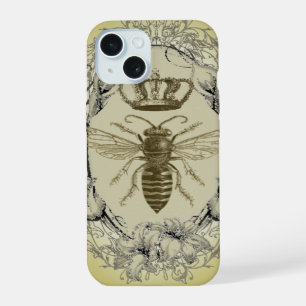french country chic victorian crown queen bee iPhone 15 case