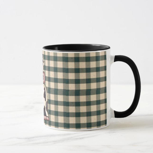 French Country Cow Coffee Cup (Right)