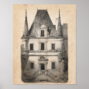 French Country Decor Chateau Architecture Art no.1