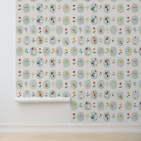 French country delicate flowers wallpaper 
