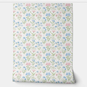 French country delicate flowers wallpaper 