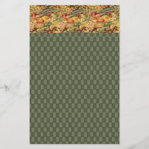 French Country Elegant Bird Stationery