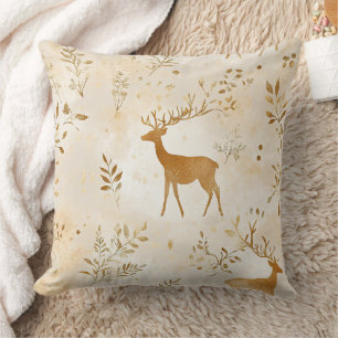 French Country Fawn Pattern Cushion