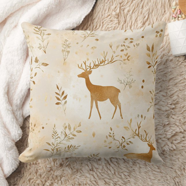 French Country Fawn Pattern Cushion (Blanket)