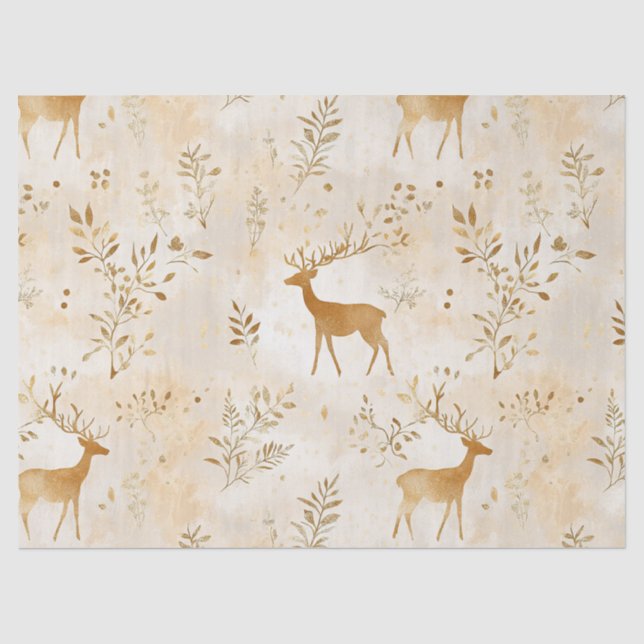 French Country Fawn Pattern Tissue Paper (Front)