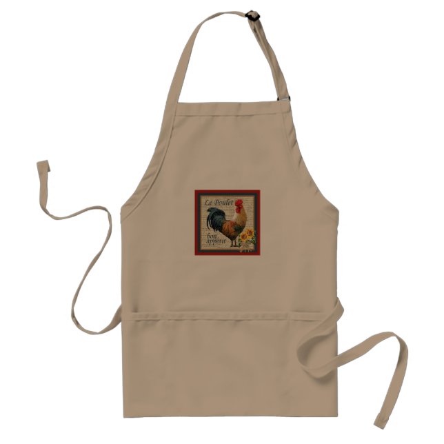 French Country Kitchen-Rooster Standard Apron (Front)