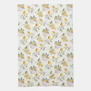 French Country Lemon Pattern Tea Towel
