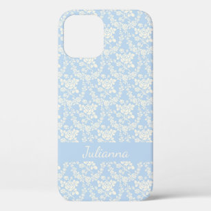 French Country Light Blue Floral Personalised Case-Mate iPhone Case