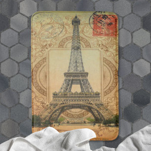 french country modern vintage paris eiffel tower bath mat