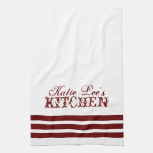 French Country Personalised Tea and Kitchen Towel