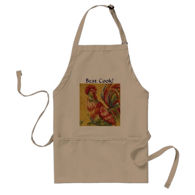 French Country Rooster Best Cook! Apron (Front)