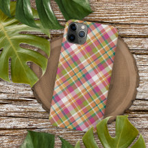 French Country Shabby Chic Flair Madras Pattern