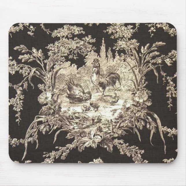French Country Toile Mouse Pad (Front)