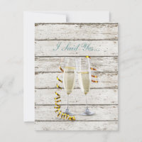french country whitewashed wood champagne flutes