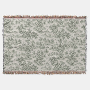 French Countryside Estate   Storybook Textile Throw Blanket