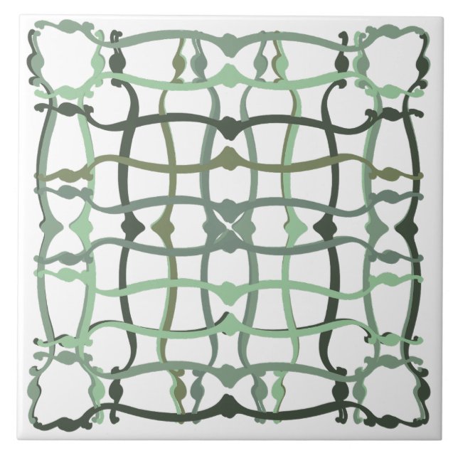 French countryside sage green tile (Front)