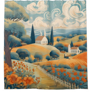 French Countryside Shower Curtain
