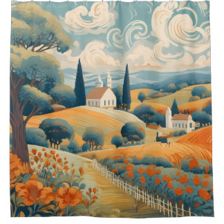French Countryside Shower Curtain