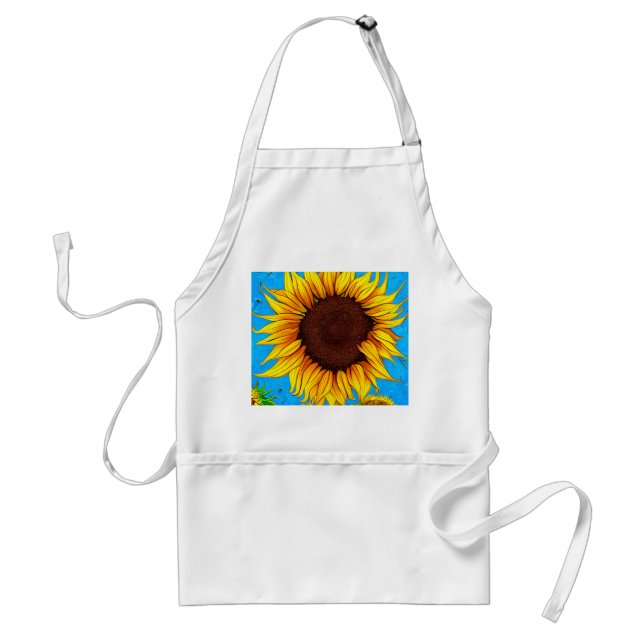 French Countryside Sunflower Standard Apron (Front)