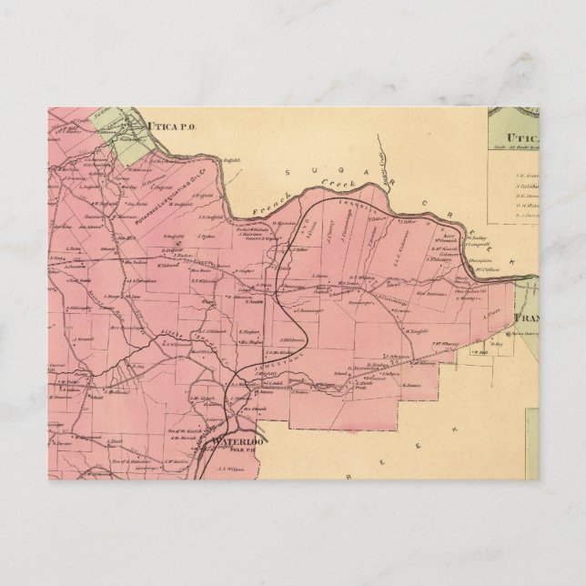 French Creek Township Postcard (Front)