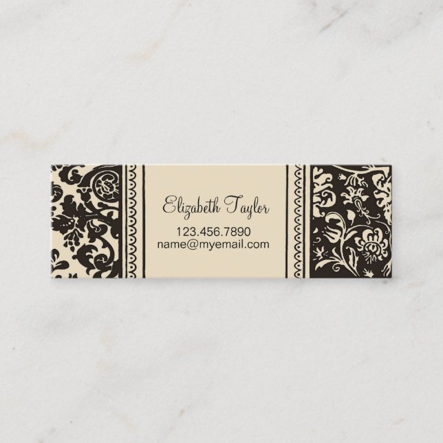 French Creme ~ Slim Calling / Business Card (Front)