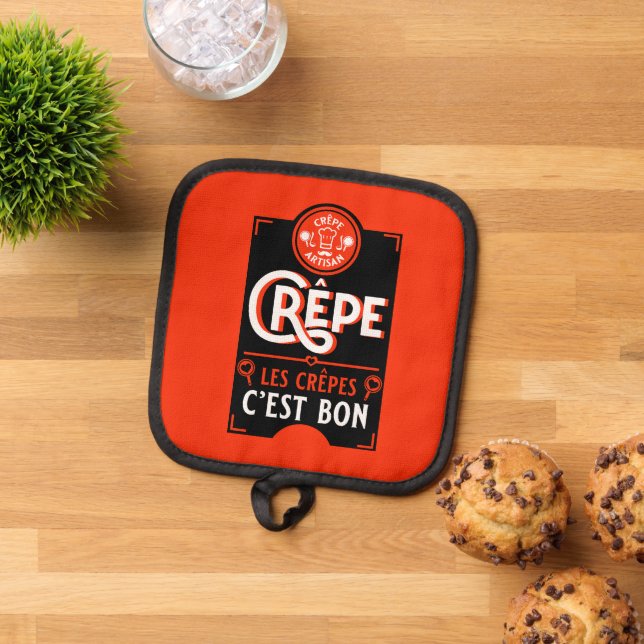 French Crepes Pot Holder (Top Down)