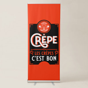 French Crepes Retractable Banner