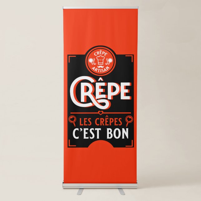 French Crepes Retractable Banner (Front)
