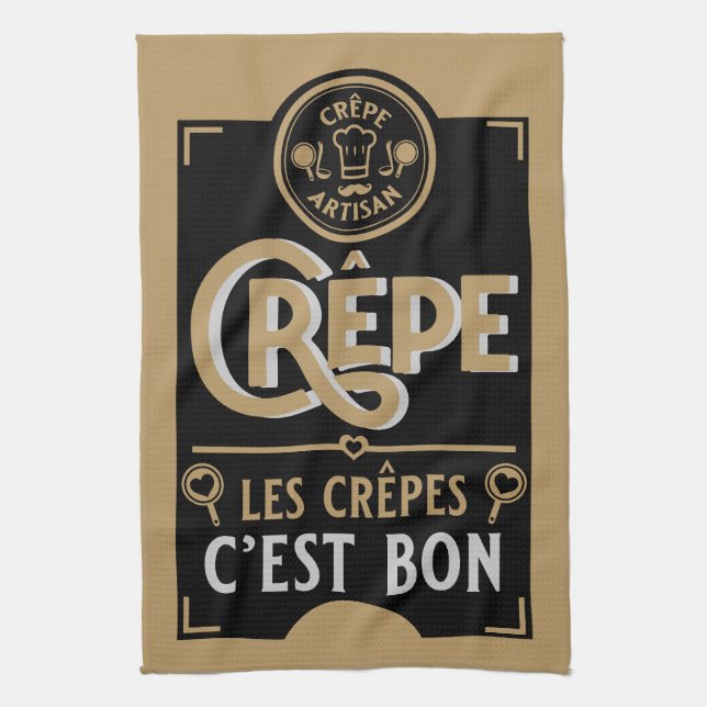 French Crepes Tea Towel (Vertical)