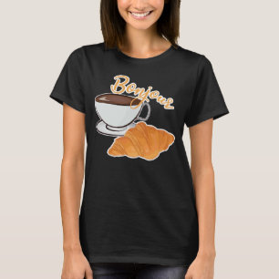 French Croissant France  French Flag Francophile T-Shirt