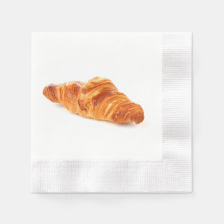French croissant napkin, bakery pastry brioche napkin