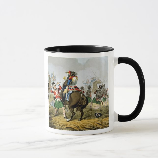 French Cuirassiers at the Battle of Waterloo, Char Mug (Right)