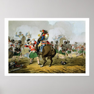 French Cuirassiers at the Battle of Waterloo, Char Poster