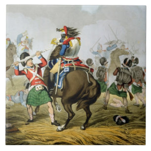 French Cuirassiers at the Battle of Waterloo, Char Tile
