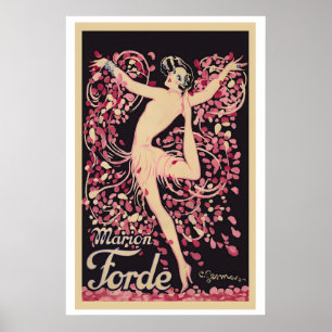 French Dancer Marion Forde Vintage Poster by