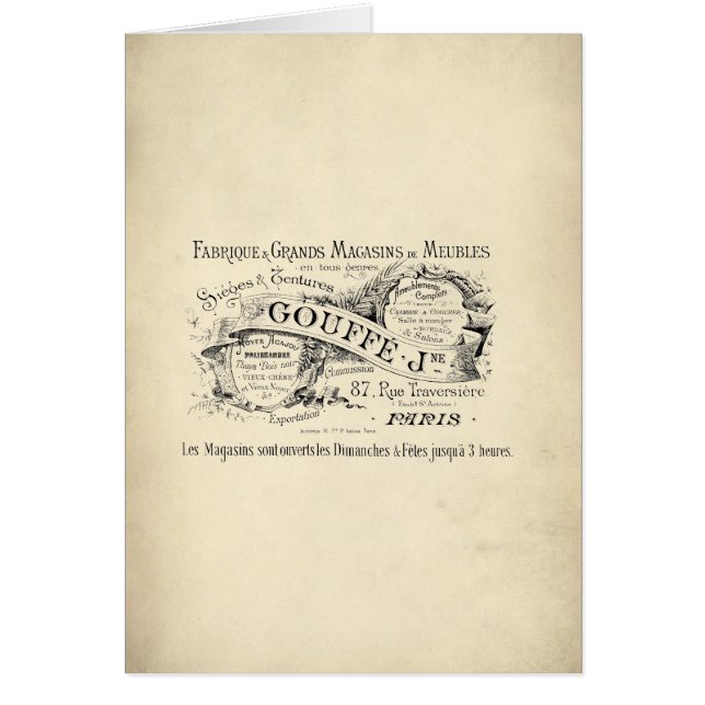 French Department Store Sign (Front)