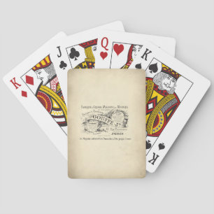 French Department Store Sign Playing Cards