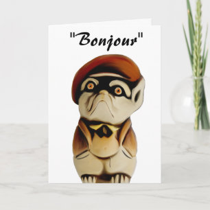 French Dog Birthday Card