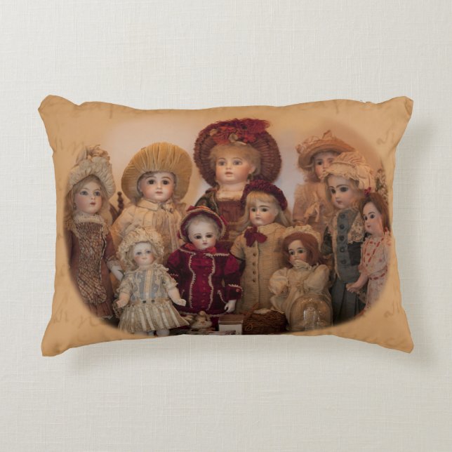 French Dolls and Friends Decorative Cushion (Front)